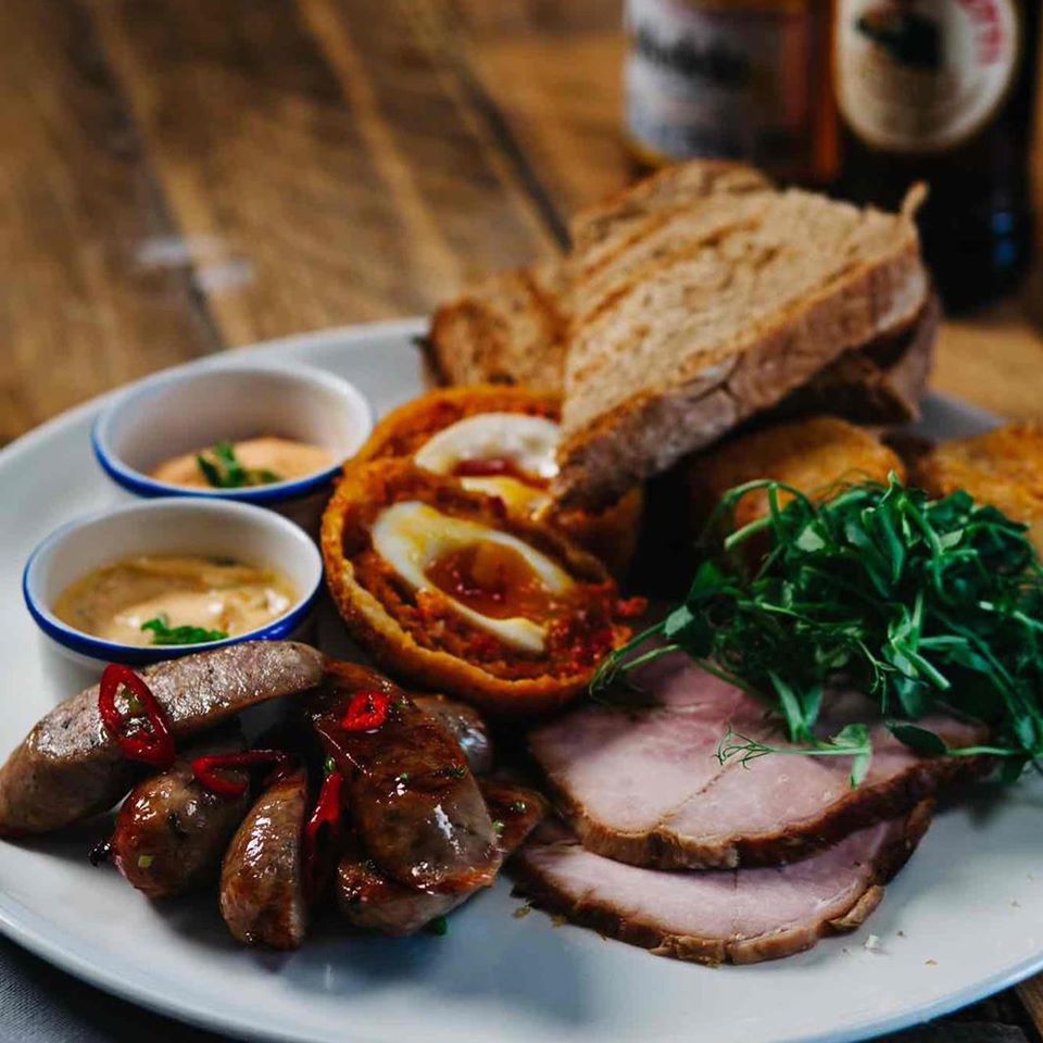 Pork and Chorizo Scotch eggs