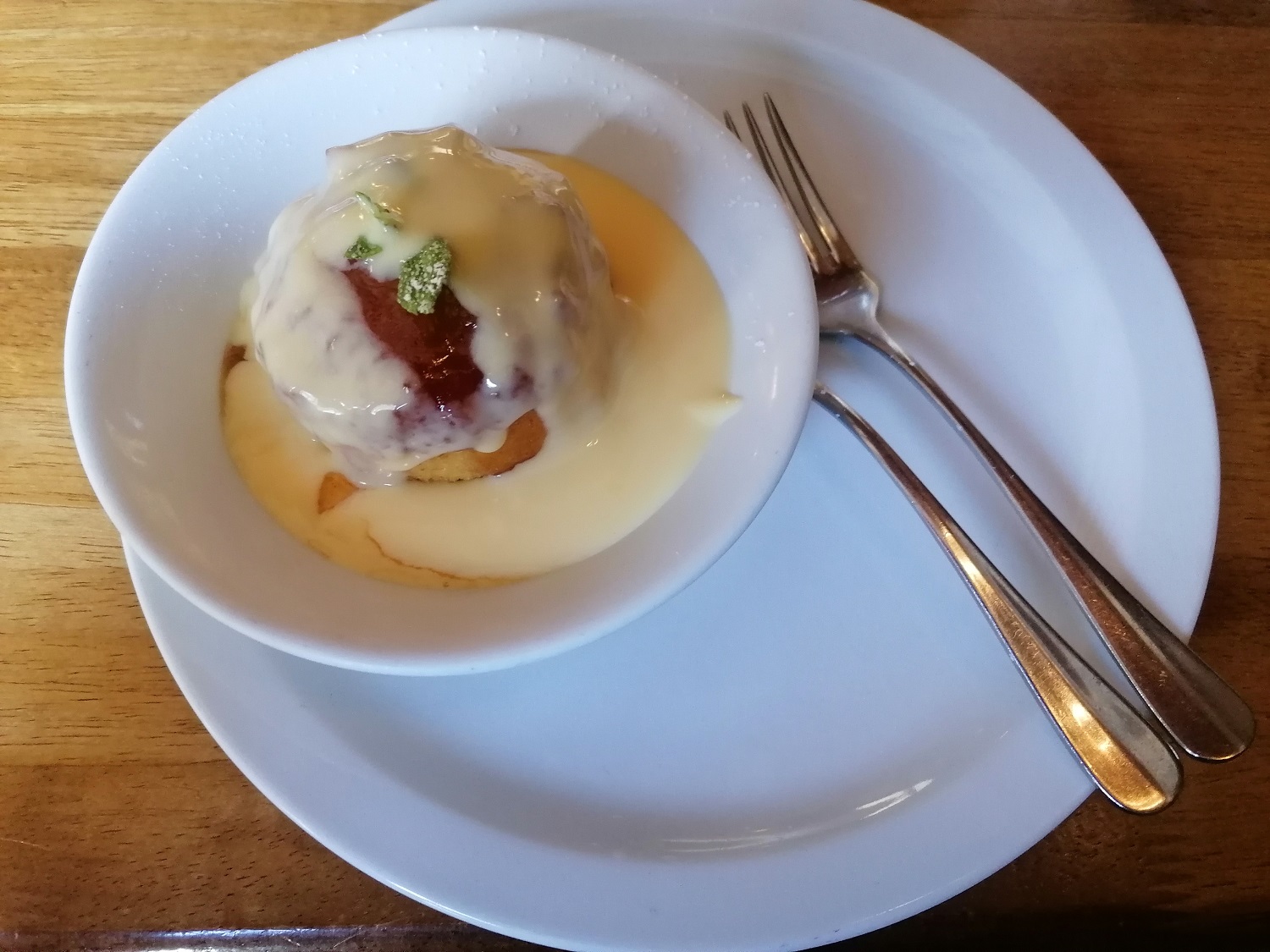 Traditional English puddings in the South Downs